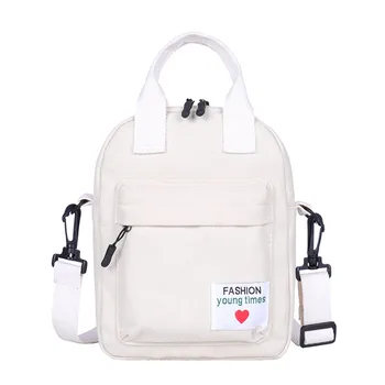 

Casual Canvas Hand Bags For Women 2019 Pure Color Casual Tote Outdoor Bag bolsos Canvas Handbag Torebka Zipper Shoulder Bag #C9