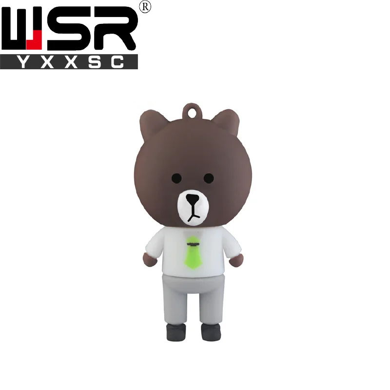 Мультфильм Rilakkuma угрюмый медведь usb2.0 флеш-накопитель 32 Гб 64 Гб 128 ГБ высокоскоростной водонепроницаемый флеш-накопитель 4 ГБ 8 ГБ 16 ГБ лучший компьютерный подарок - Цвет: 2