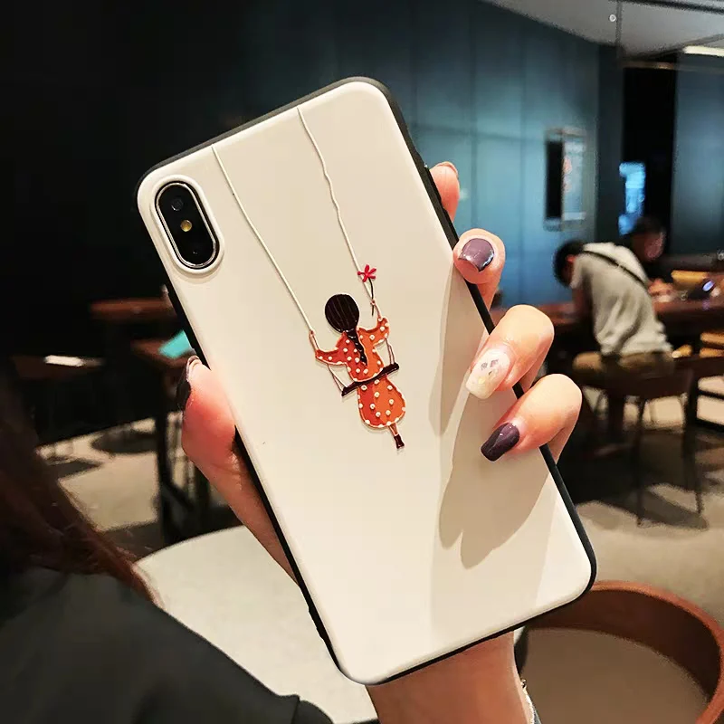 Милый чехол для девочек iphone 7 8 6 6s Plus Apple 11 Pro 11Pro XR X XS Max 5s se 5 s SE 2020|Бамперы| |