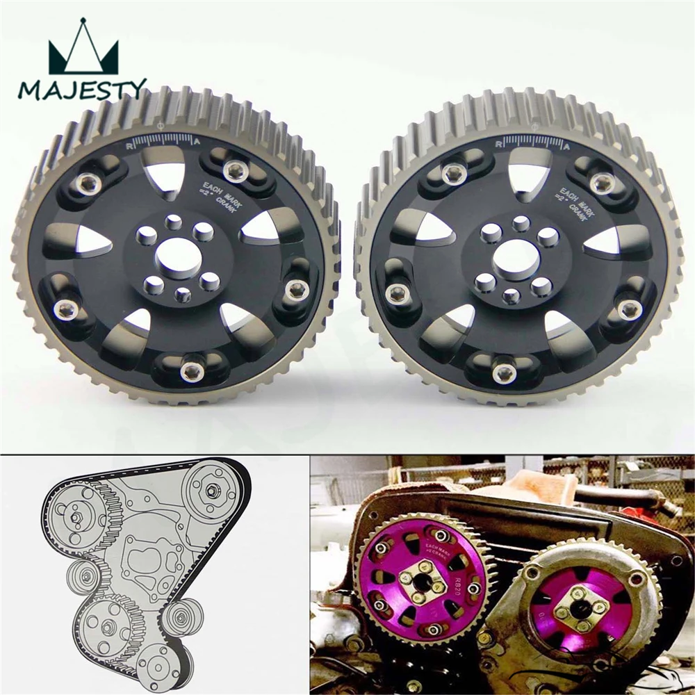 Комплект шкивов CAM gear для N * ISSAN SKYLINE RB20 RB25 RB26 R32 R33 R34 2 шт.|Кривошипный механизм| |
