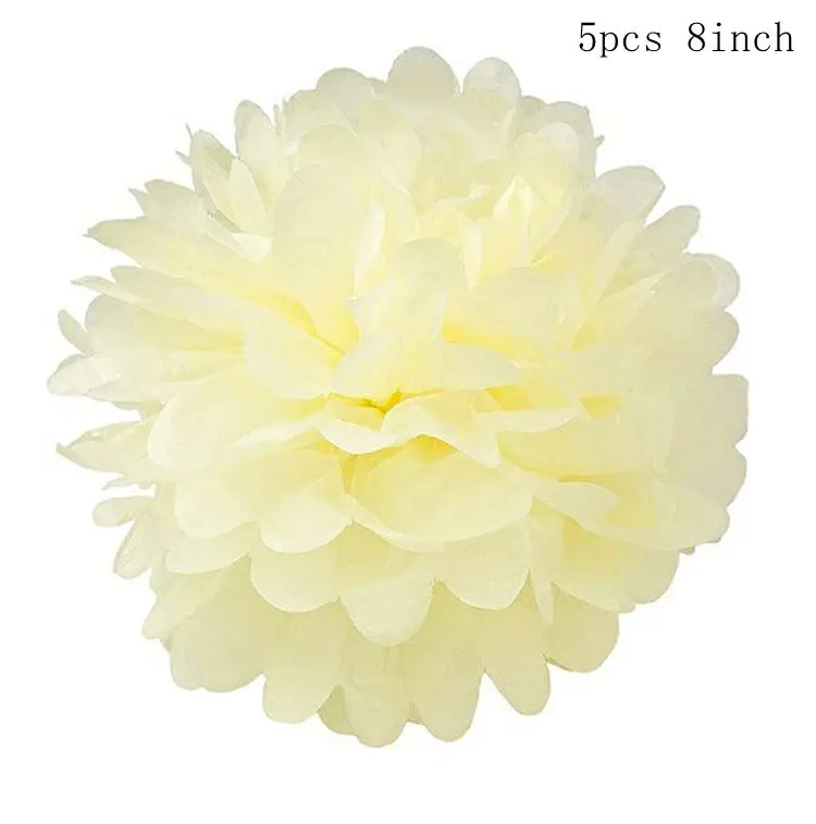 Flower ball style 14 Fengrise Свадебные Бумажные цветы с кисточками и помпонами, гирлянда, воздушный шар, лента для детского душа, Детские декоративные аксессуары для вечеринок - Цвет: Flower ball style 14