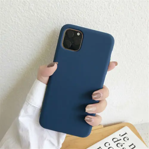 Чехол Силиконовый Max XR Plus X 7 XS iPhone Pro 8 11 - Цвет: Cobalt blue