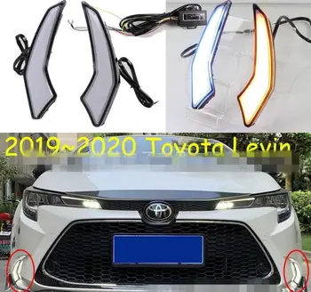 

JanDeNing LED Daytime Running Light Driving Light White+Yellow Turn Siganl light +Night Blue light For Toyota Levin 2019-2020