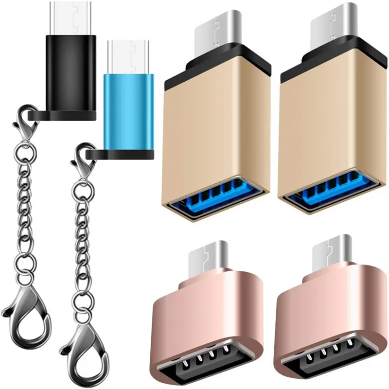 6 шт. type-C адаптеры USB-C штекерным Micro USB и USB 3,0 Женский и Micro USB 2,0 OTG конвертирующий Разъем для samsung S10 type C Jack