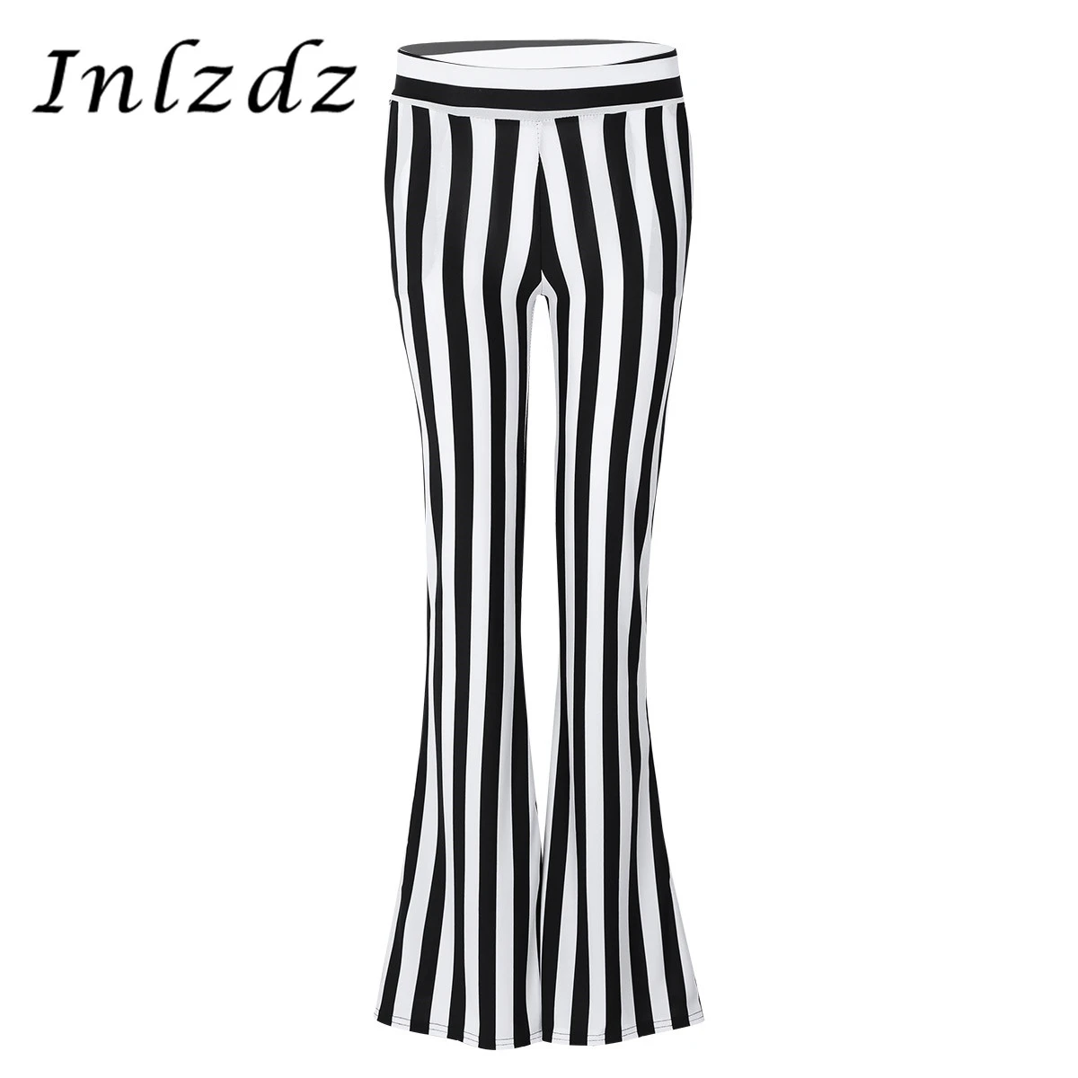 striped stretchy pants