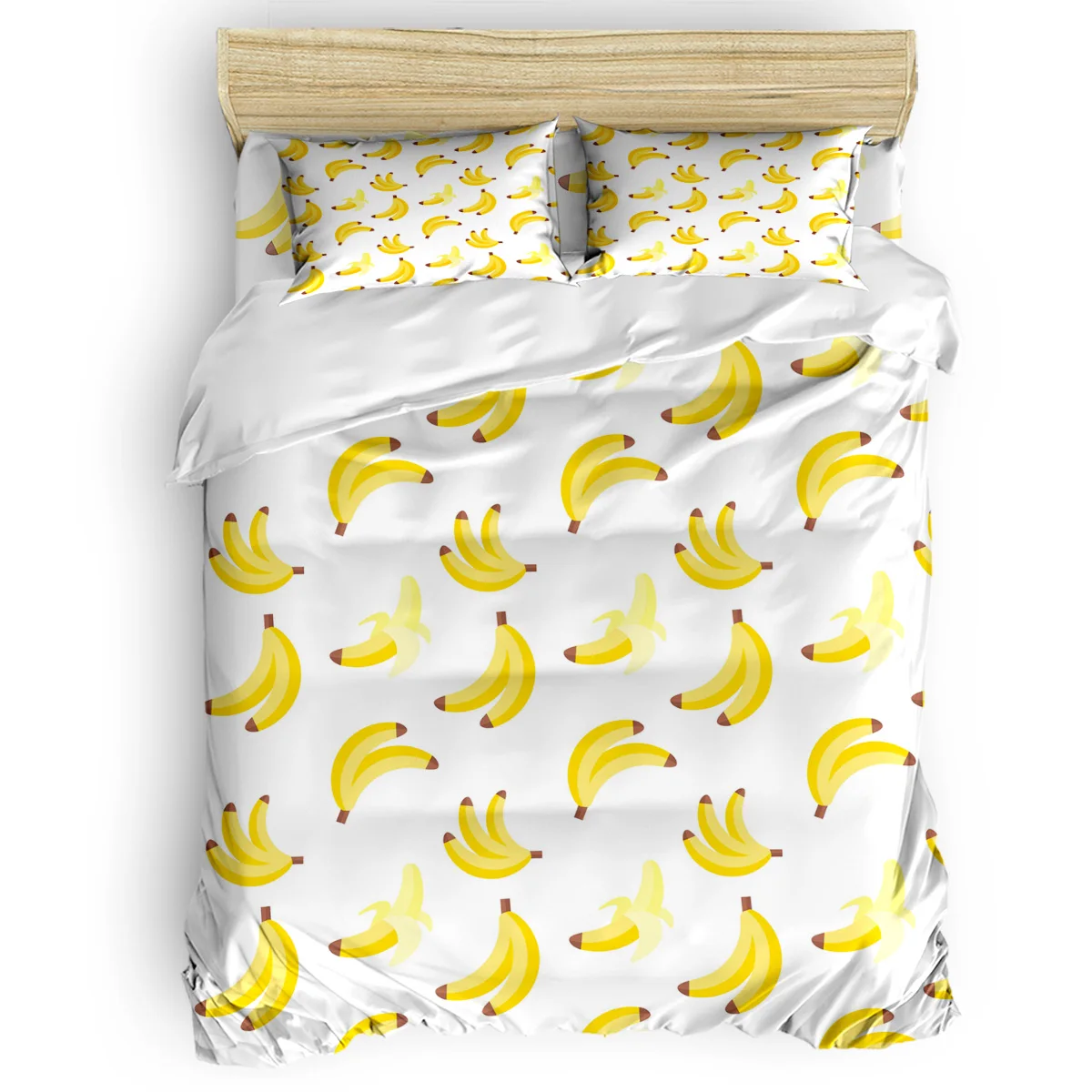Банан Фрукты мультфильм 4 предмет комплекты постельных принадлежностей тканный