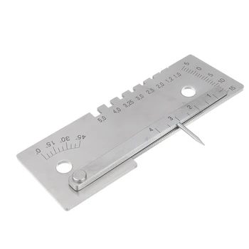 

ZEAST Universal 45 Degree Weld Gauge-welder Seam Inspection Measuring Ruler Welding Tool Stainless Steel