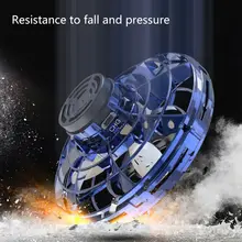 Светодиодный Спиннер ручной Летающий Спиннер пальчиковые игрушки мини НЛО светодиодный Дрон блюдце зарядка через usb подарок для ребенка