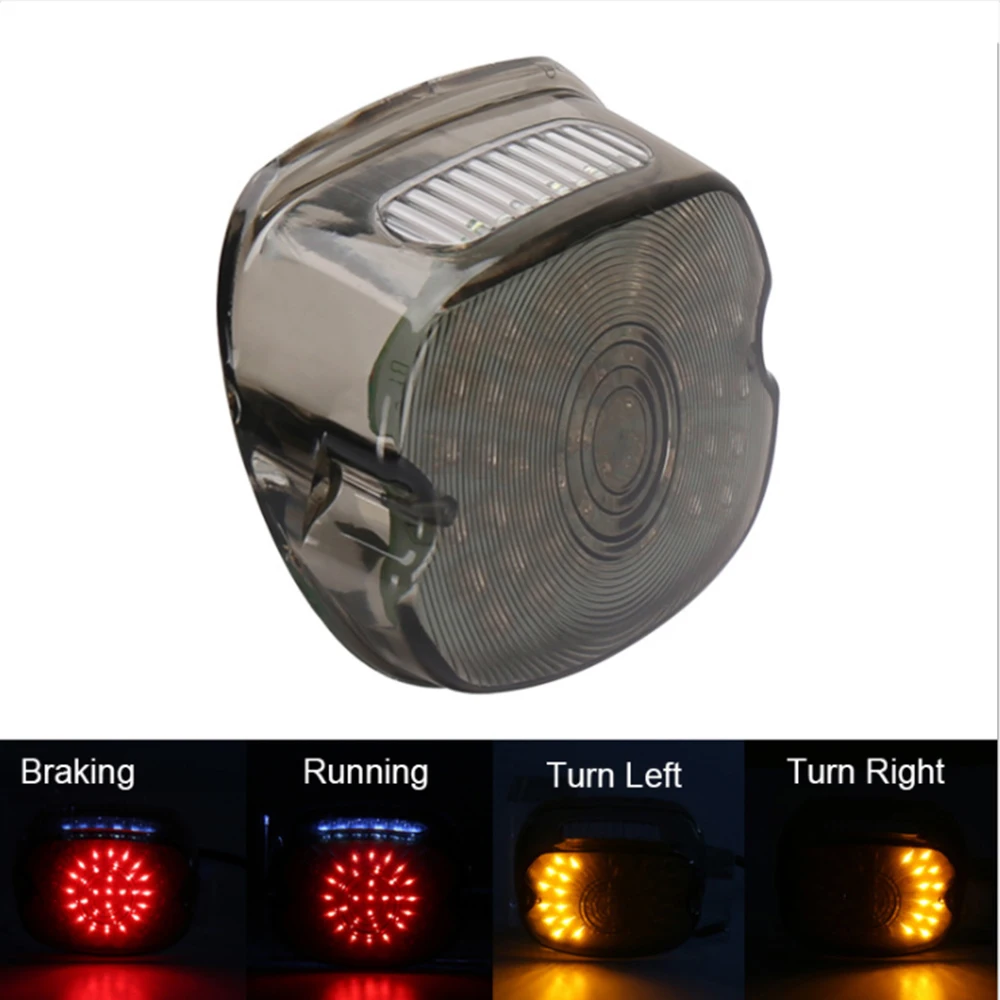 

12V Motorcycle LED Tail Light Brake Lamp Turn Signal Integrated Light