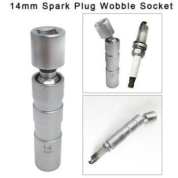 

New Arrival High Quality 3/8Inch D 14mm Magnetic Swivel Spark Plug Wobble Socket Spark Plug Removal Tool