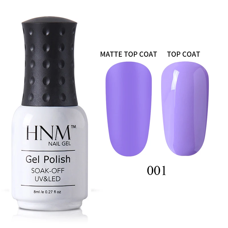 HNM цвет серии гель лак для ногтей нужен матовый топ краска эмалированный праймер лак замачиваемый УФ светодиодный набор ламп Полупостоянный лак - Цвет: 001