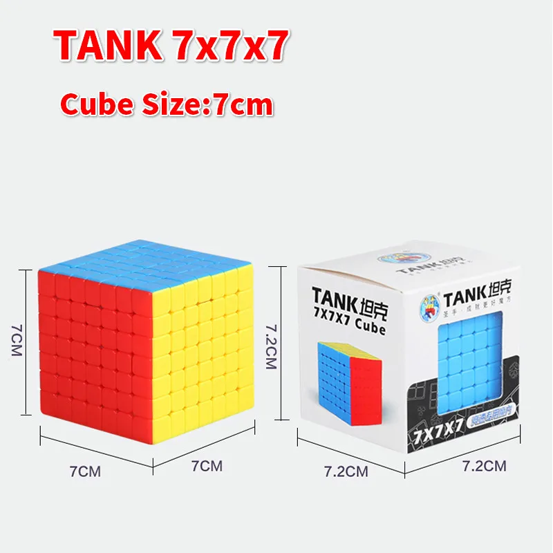 Shengshou танк 6x6 или 7x7 куб скорость Волшебная Stickerless головоломка Cubo magico для 6x6x6 7x7x7 Головоломка Развивающие игрушки для детей