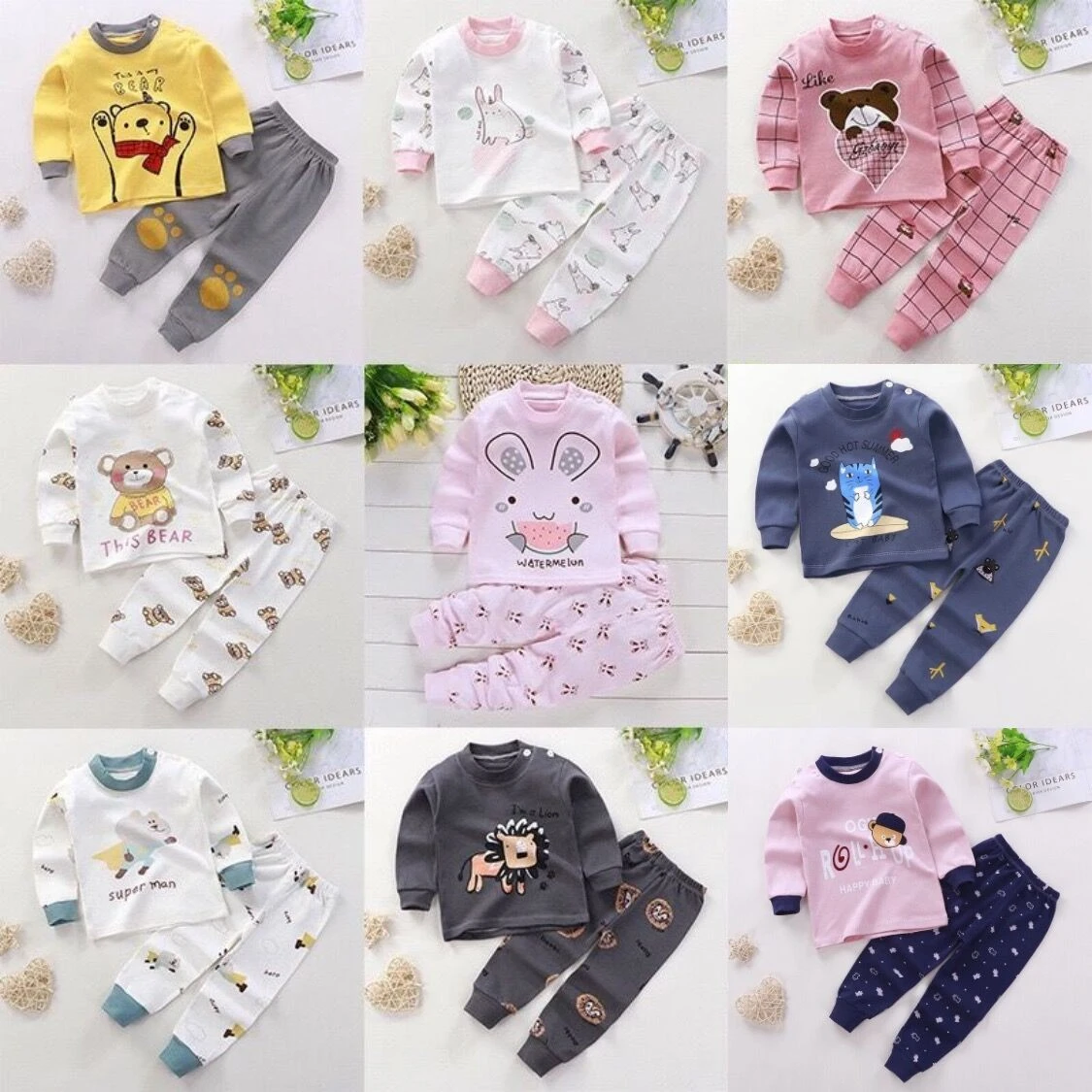 Baby Clothing Set for boy 2021 Autumn New Baby Girls Clothing Sets Cotton Newborn Baby Boys Long Sleeve Bottom Shirt + Pants Suit 0-4 Year Baby Clothes Baby Clothing Set near me