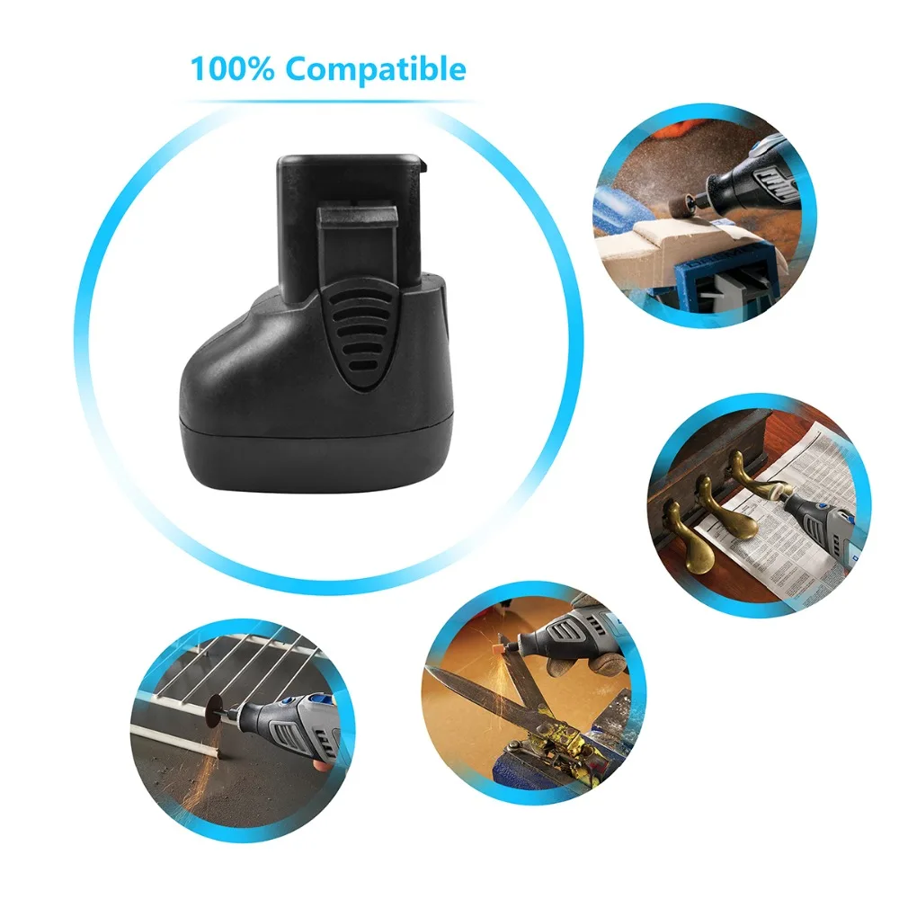 Turpow 2pecs для Dremel 757-01 7700-01 7700-02 L10 сменный аккумулятор 7,2 V 3000mAh Ni-MH аккумулятор