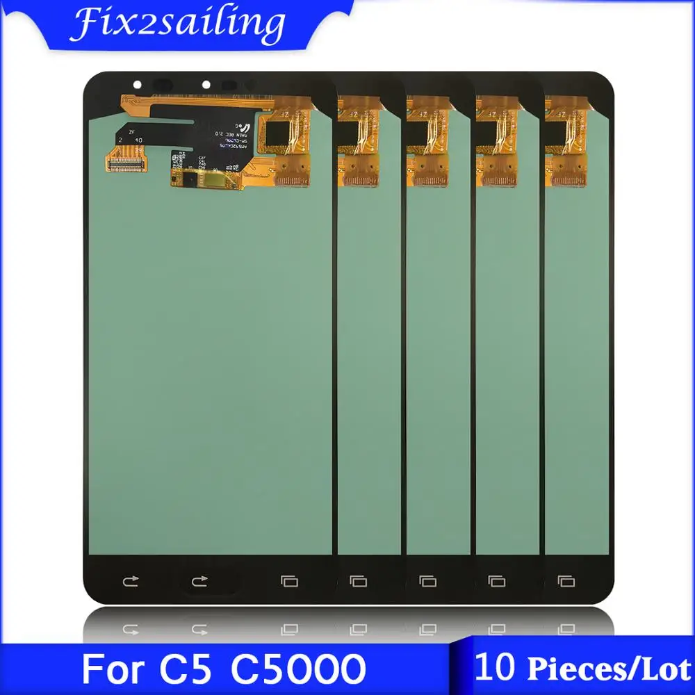 

10 Pieces/Lot 5.2'' LCD For Samsung Galaxy C5 C5000 LCD Display Touch Screen Digitizer Assembly