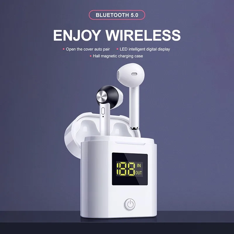 Wireless Bluetooth Earphone In Ear TWS With Mic Charging Box Handsfree Handsets Stereo Sport Earbuds Sport Earphone Headphones