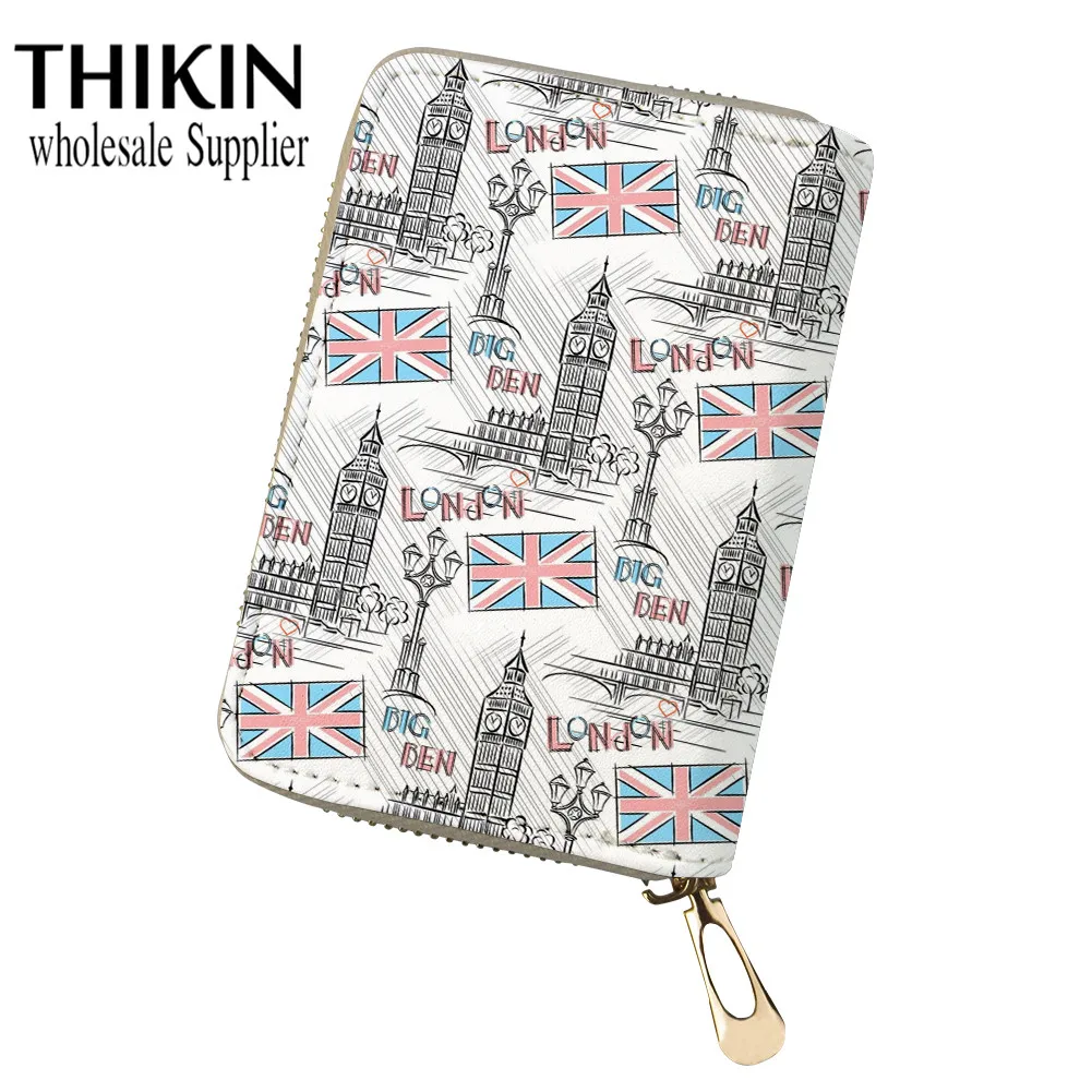 as picture THIKIN Big Ben, британский органайзер для путешествий для женщин, держатель для паспорта, карта, посылка, кредитный держатель для карт, кошелек, посылка, карта - Цвет: as picture