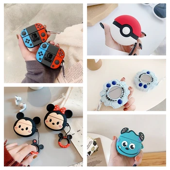 

3D Funny Game Box For Apple Airpods Pro Case Silicone Cute Cartoon Mickey Stich Earphone Case For Airpods 3 Cover Accessories