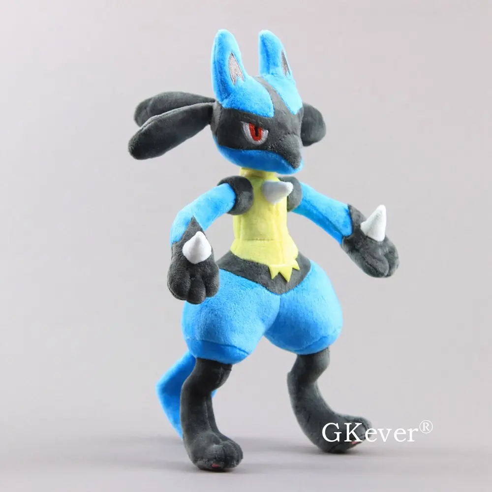 30 см синий Lucario плюшевые игрушки кукла Peluche Mega Lucario X& Y мягкие животные игрушки Peluche для маленьких детей Рождественский подарок на день рождения