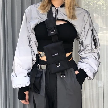 

Tide Cool Couple Chest Bag Waist Pack Vest Streetwear Bag Street Chest Bag Casual Shoulder Messenger Bag