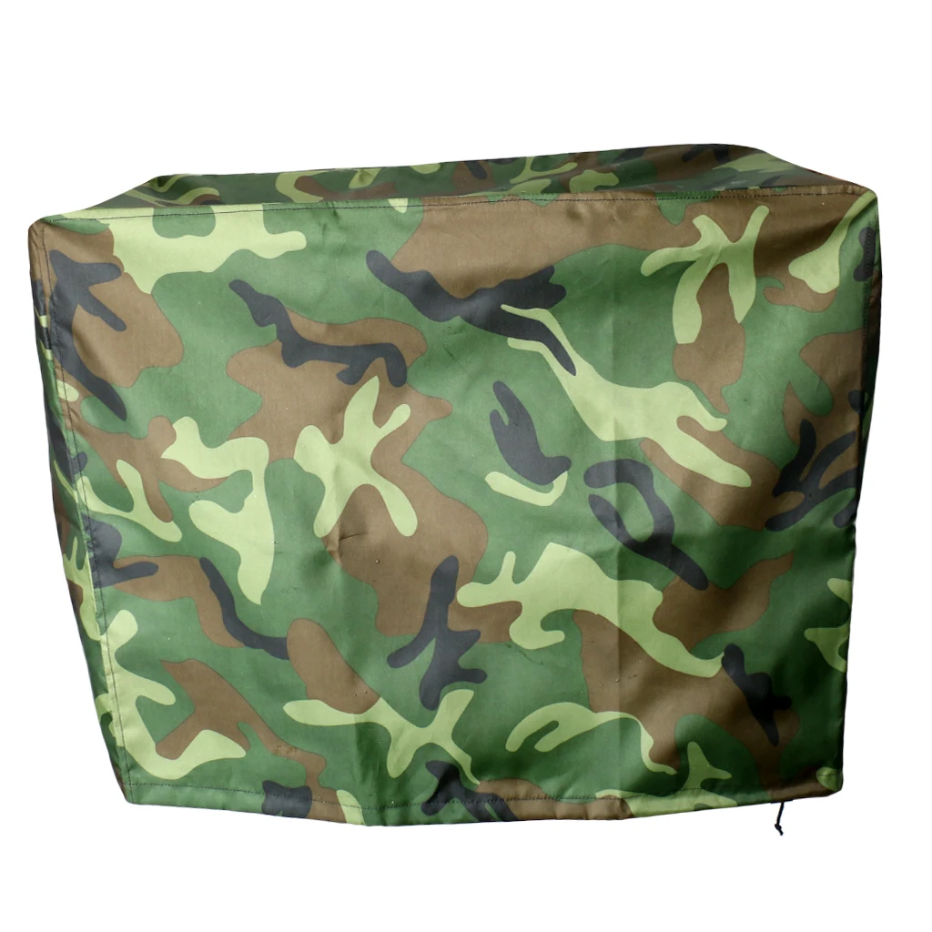 2pc Camouflage Boat Yacht Outboard Motor Protector Cover for 2-15 HP Engines