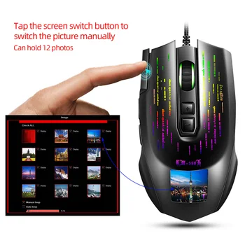 

Portable High Sensitivity Plug And Play RGB Backlight Universal Gaming Mouse USB Interface Home Office Ergonomic Design Non Slip