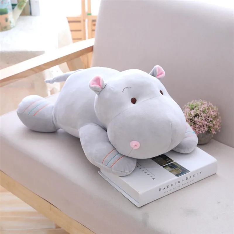 1 шт. 28/42/52 см Kawaii Hippo плюшевые куклы Мягкие Пуховые хлопковые подушки в виде