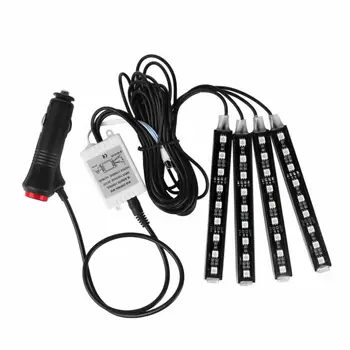 

Light Strips Car Atmosphere Lights IR With Remote Control High Brightness Parts
