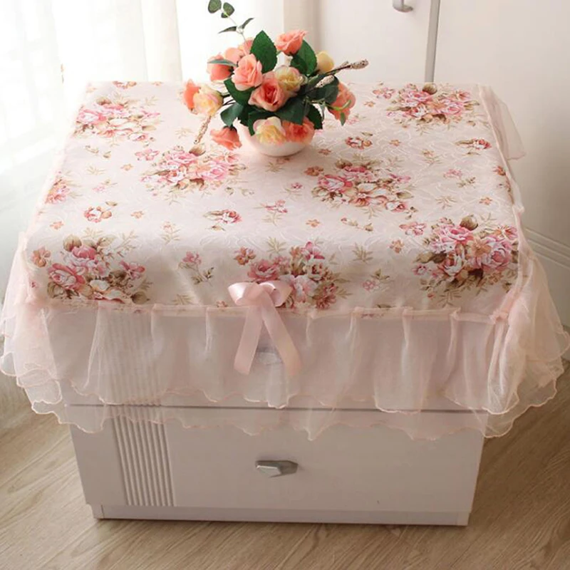 RomanticBedsideTableCoverHighQualitySmallFreshBedsideTable