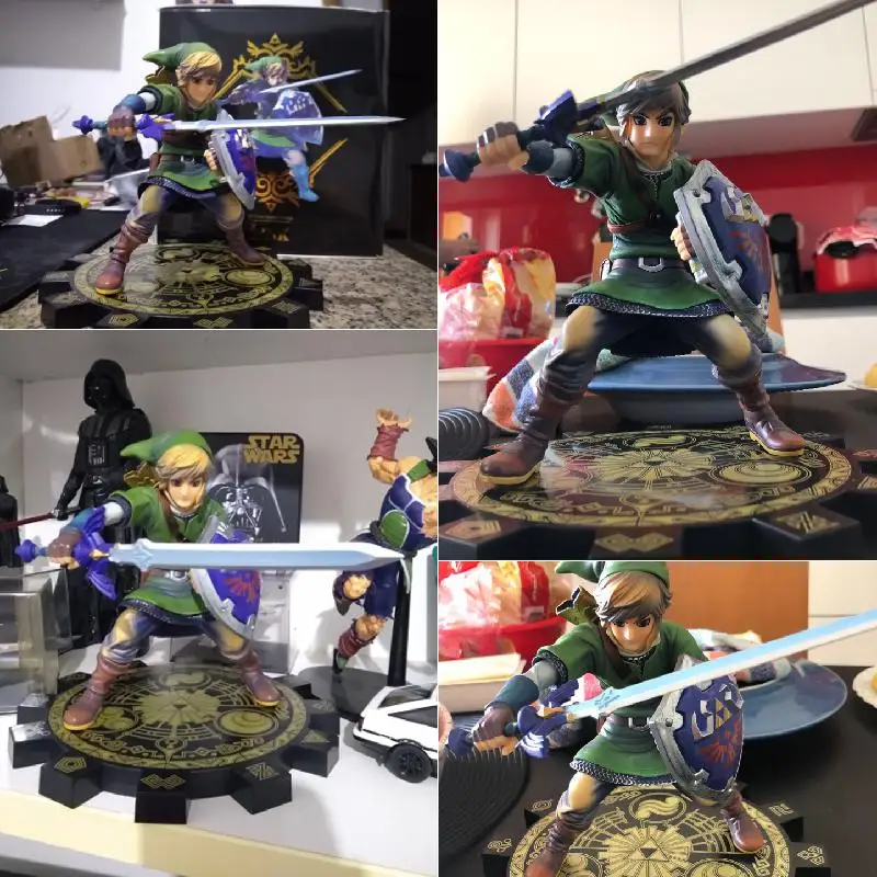 20 см Zelda Аниме Фигурка skyard Link 1/7 ПВХ фигурка Коллекционная модель игрушки кукла Рождественский подарок игрушки для детей