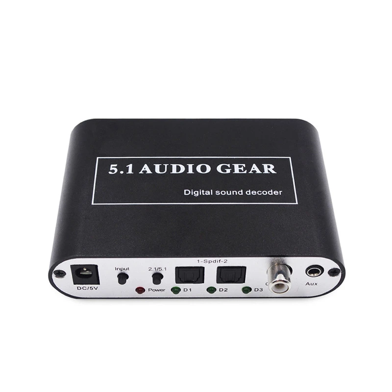 DTS / AC3 / 6CH LPCM zu 5.1 Analogausgang 2.1 Digitaler Audio Decoder HDMI Audio Extraktor Konverter Digitaler DTS / AC3 / 6 Kanal Audiokonverter DTS / AC3 / 6CH LPCM zu 5.1 Analogausgang 2.1 Digitaler Audio Decoder HDMI Audio Extraktor Konverter Digitaler DTS / AC3 / 6 Kanal Audiokonverter