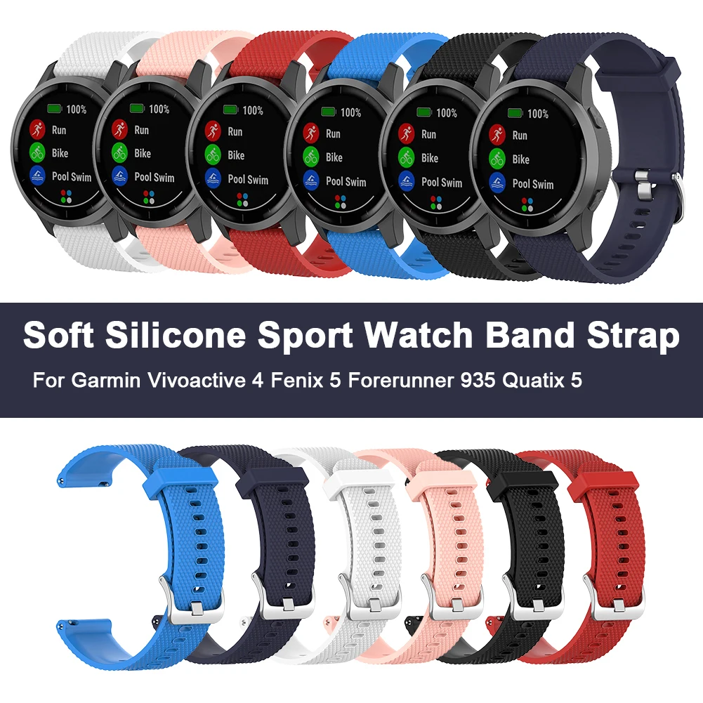 Soft Silicone Sport Watch Band Strap 