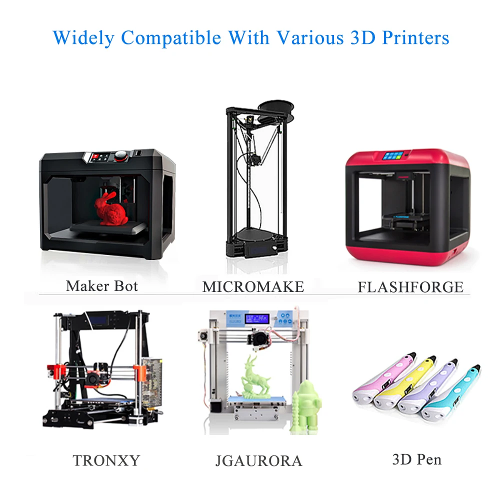 10 шт 1 кг 2.2LB 75 мм ABS 3D принтеры нити для рисунок 3d ручка MakerBot RepRap домашнего