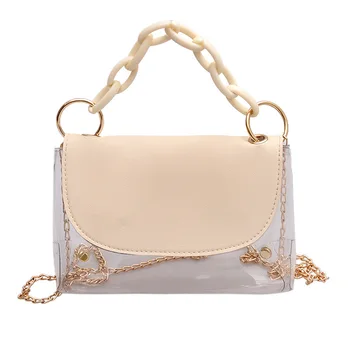 

PVC Purses and Handbags 2020 Summer Transparent Jelly Crossbody Bags for Women Shoulder Bag Ladies Clear Hand Bags Tote