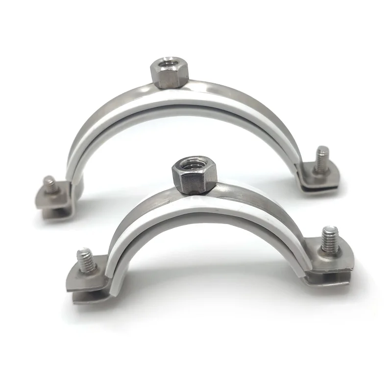 201 stainless steel pipe clamp 110 PVC conduit strap | Обустройство дома