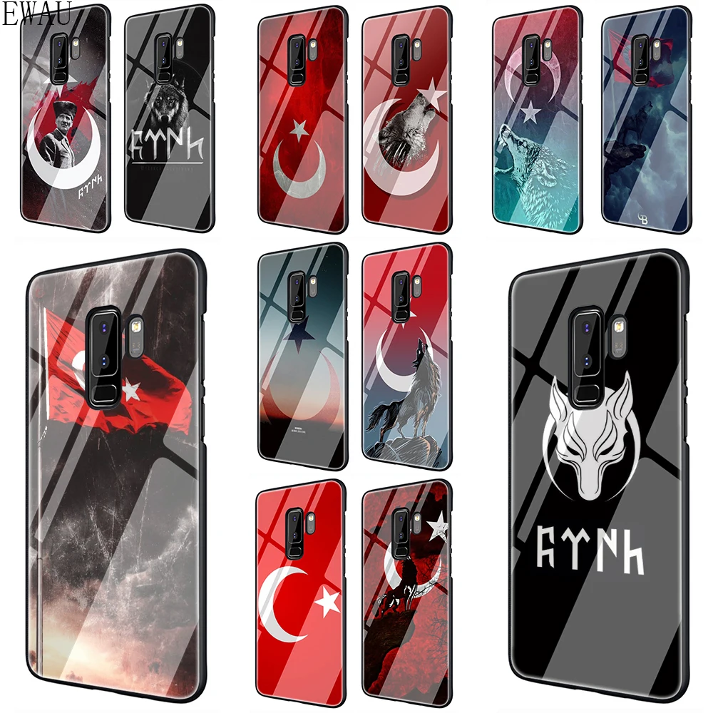 

EWAU Turkey Wolf Tempered Glass phone case for Samsung S7 Edge S8 S9 S10 Note 8 9 10 plus A10 20 30 40 50 60 70