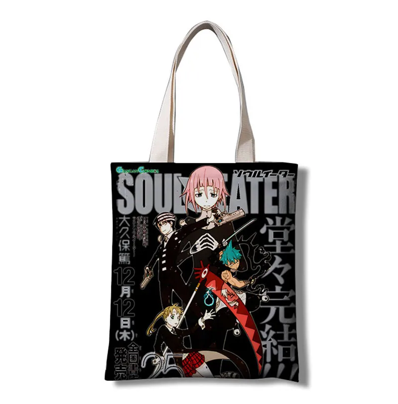 Студенческая Холщовая Сумка Soul Eater наплечная Повседневная модная сумка