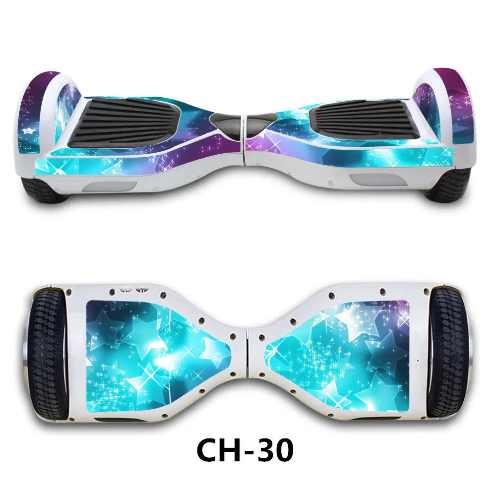 Fashion Decal Wrap Wheel Hoverboard Skin Sticker Paster Balancing Scooter