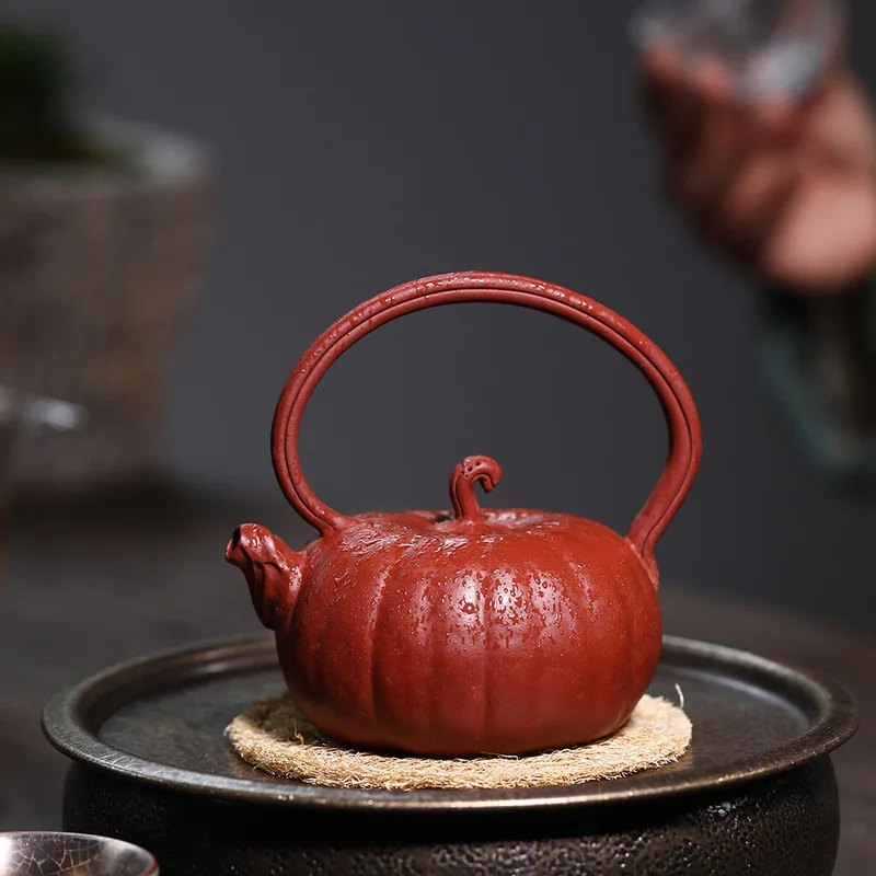 

Yixing are recommended by the manual fine bionic device pumpkin girder pot of 230 cc undressed ore qing cement teapot