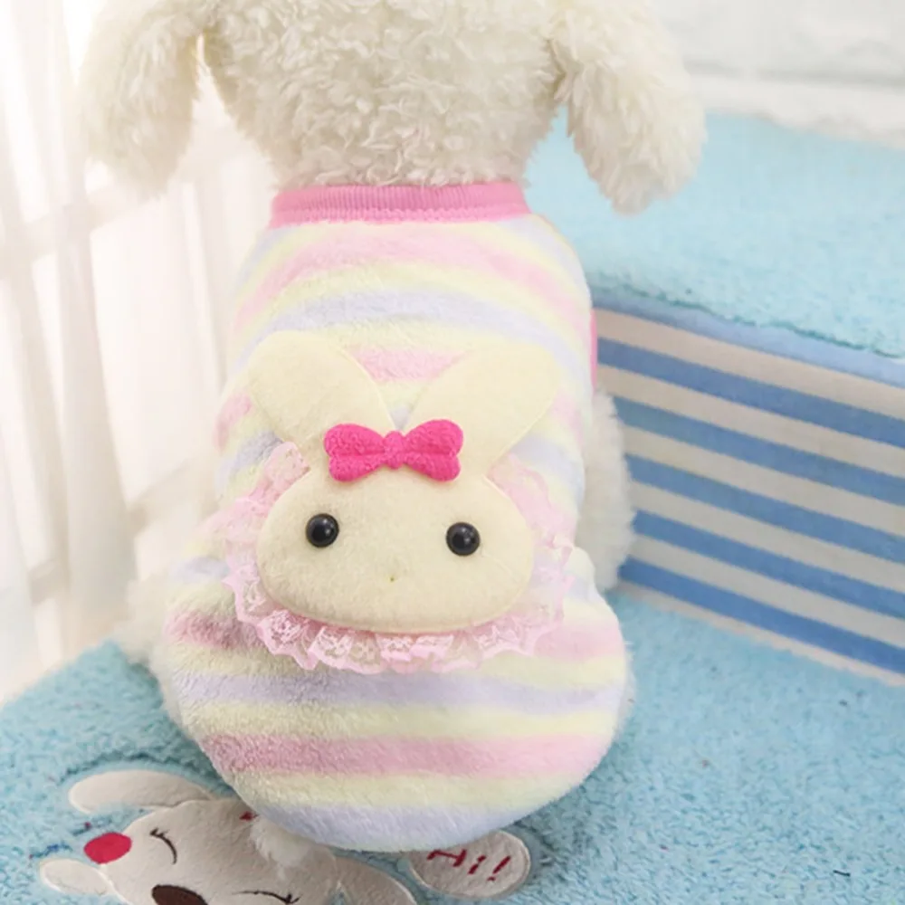 

Hoopet Winter Flannel Warm Fashion Cute Pattern Dog Cat Puppy Clothing Sweater Small Puppy Shirt Soft Pet Clothes Cat Coat New