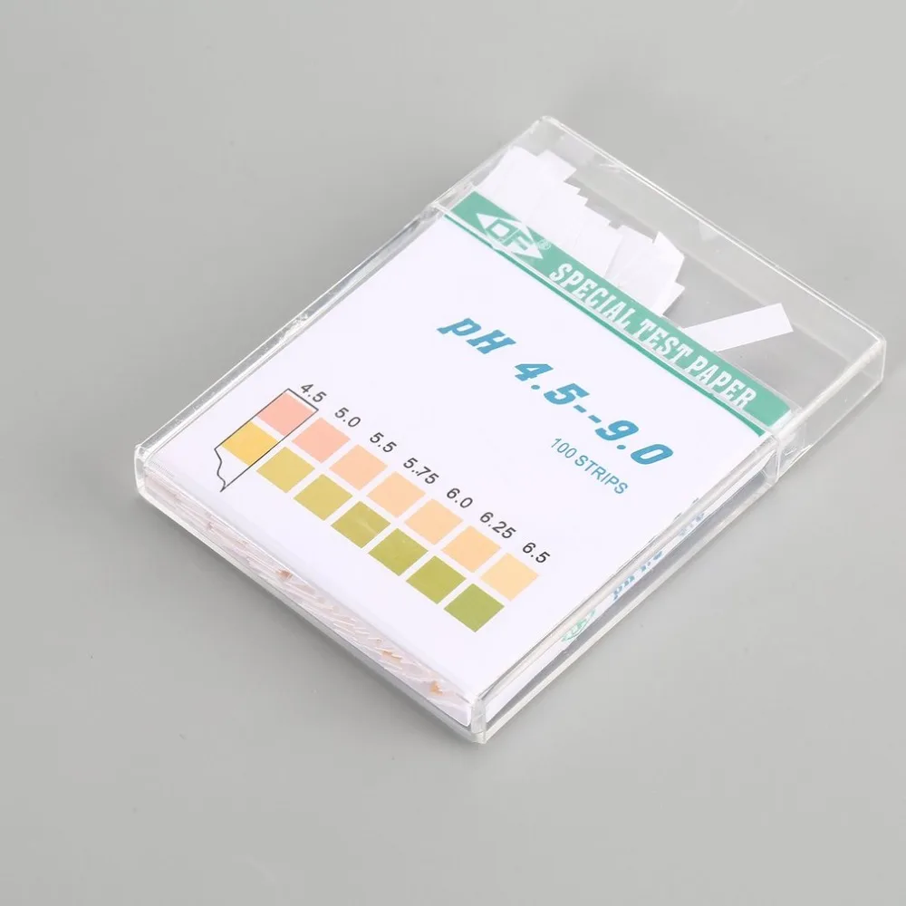 100 Strips 4.5-9.0 PH Test Paper Alkaline Acid Indicator Meter Roll For Water Urine Saliva Soil Litmus Testing Measuring