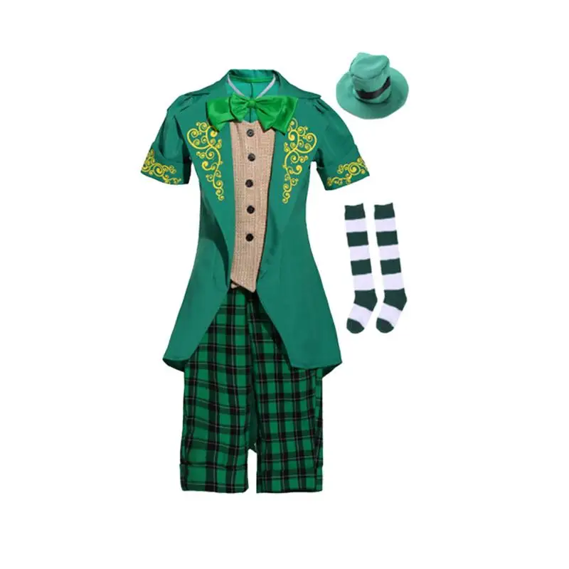 L Deluxe St Patricks Irish Girl Ireland Ladies Fancy Dress Costume S