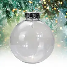 Прозрачный пластиковый мяч для домашнего питомца, Рождественский Декор, чистый цвет, лаконичные, нежные, высококачественные, прозрачные, вечерние, Декор для дома, орнамент, подвеска