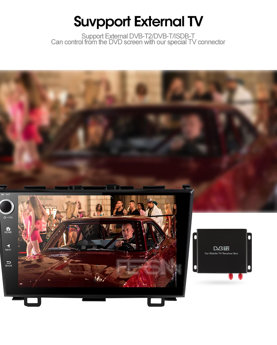 Flash Deal Fersinny 2G+32G android 9.0 car dvd gps player for Honda CRV 2006-2011 with car radio video player gps navigation stereo 2 din 6