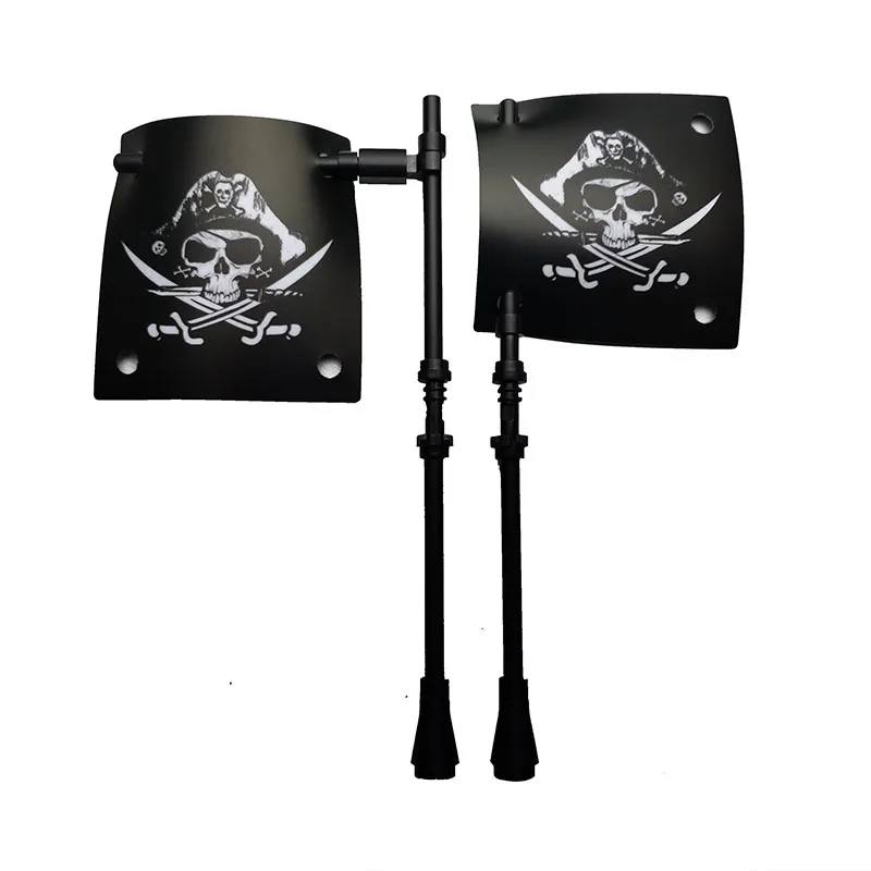Large Pirate Flag for Sea Adventures - Corsair Rock Island Refuge Building Block Figure