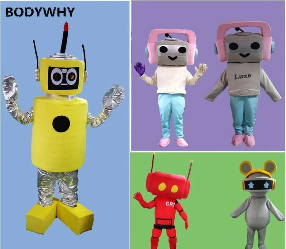 

Advertising Robot Mascot Costume Suits Cosplay Party Game Dress Outfits Clothing Carnival Halloween Xmas Easter Festival Adults