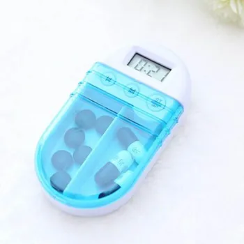 

Portable Grid Intelligent Electronic Timing Pill Case Alarm Timer Pills Reminder Storage Box can CSV