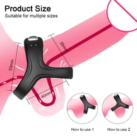 10 geschwindigkeiten Männlichen Penis Vibrierende Cock Ring Vibrator Sex Spielzeug Für Männer Paar Cockring Hemmende Ejakulation Verzögerung Männer der Masturbator 2