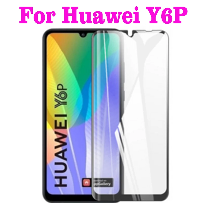 Закаленное 3d стекло из алюминия для Huawei Y6P 2020 полное покрытие экрана Защитная