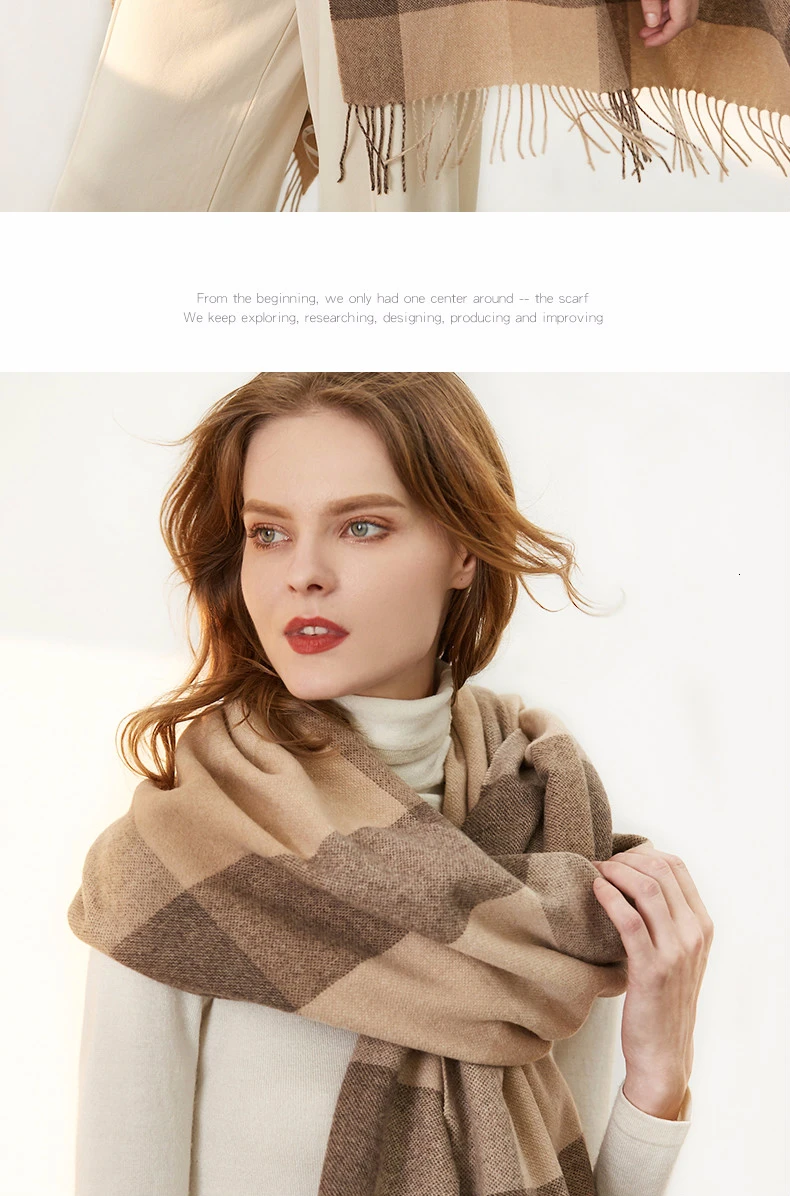 Кашемировая шаль из пашмины, Bufanda Mujer Invierno,, зимнее пальто для женщин, шарфы в клетку, Echarpe Hiver Femme, пончо и накидки, шарфы